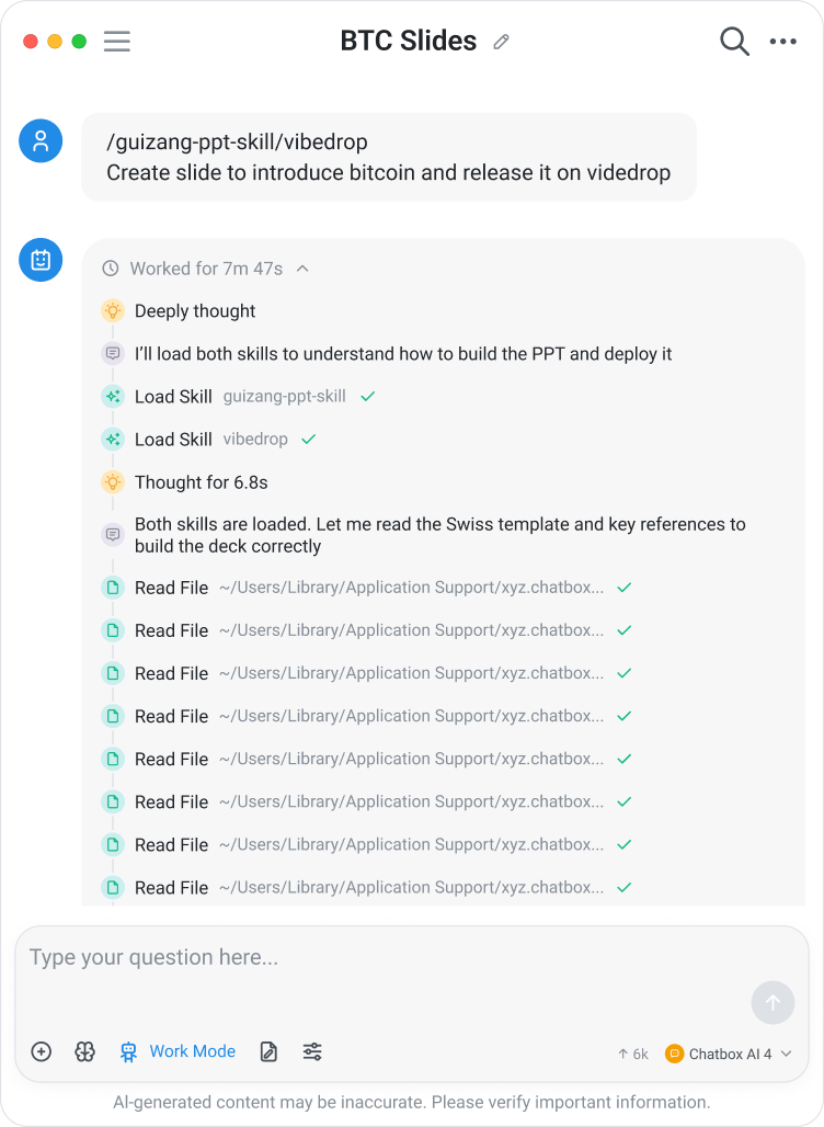Let AI get the work done