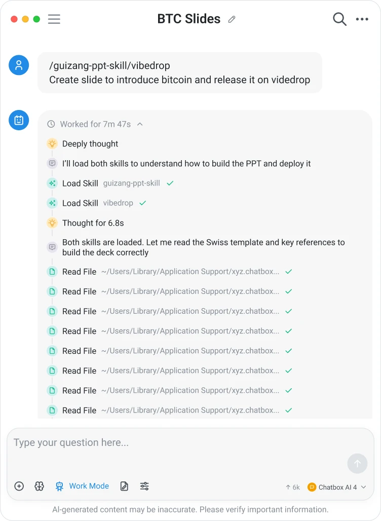Let AI get the work done